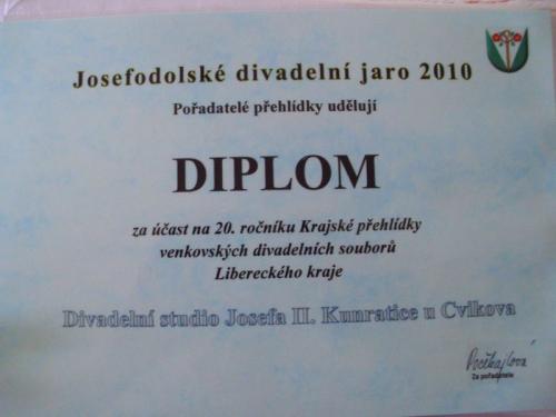 Diplom pro&nbsp;DS Josefa II.